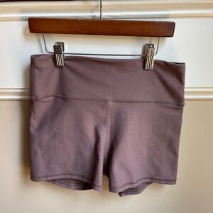 BECCA Brown Athletic Shorts with Wide Waistband